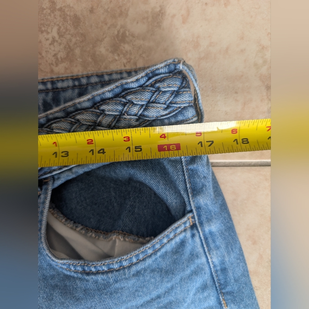 H&M Wide Leg Blue Denim Jeans - Picture 6 of 10